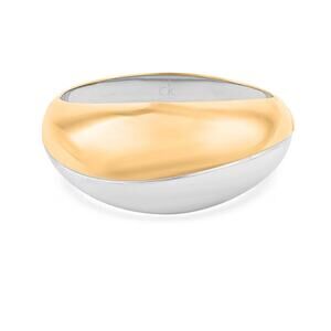 Calvin Klein Two Tone Sculptural Gold & Silver Bangle Bracelet